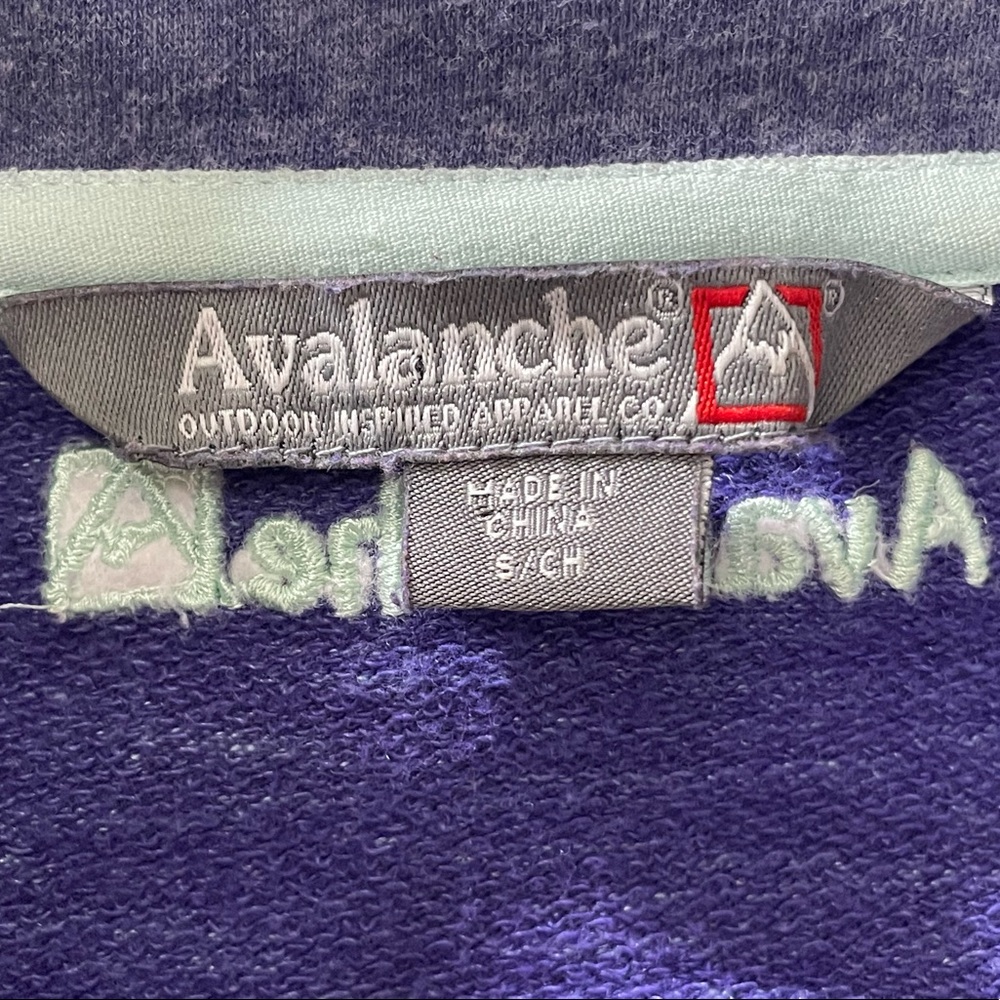 Avalanche Pullover 1/4 Snap Button Sweatshirt-Med… - image 4
